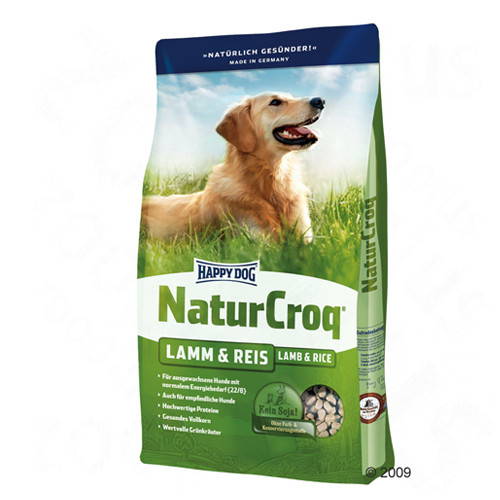 Happy Dog (Хеппи Дог) NaturCroq Lamm Reis. Сухой корм для собак с чувствительным пищеварением с ягненком и рисом, 15 кг